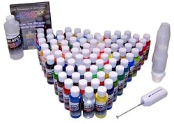 74 COLOR CREATEX COLORS PAINT SET-Airbrush-Hobby-Craft