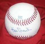 Ken Forsch Autographed ROLB Baseball, Houston Astros, California Angels, Proof Photo of Ken Signing for Us.