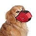 Guardian Gear Cordura Nylon Fabric Mesh Dog Muzzle, Small, 7-Inch, Red