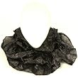 5 Way Infinity Light Thin Ring Scarf Lurex Black Silver