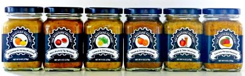 Mustard Lovers Handcrafted 6 Jar Limited Edition Selection Gift Free Shipping