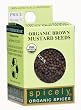 Spicely 100% Organic and Certified Gluten Free, Mustard Brown Seeds