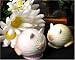 Collectible Porcelain CAT Salt & Pepper Shakers in Gift Box By Enesco