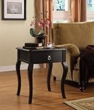 Powell Country French Black 1-Drawer Accent Table