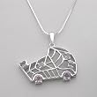 Necklace With 0.65ctw Genuine Amethysts Beautifully Designed in 925 Sterling silver. Total item weight 6.5g Length 16in