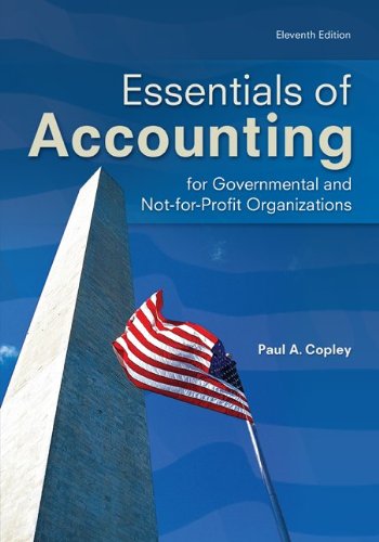 essentials of accounting for governmental and not for profit organizations