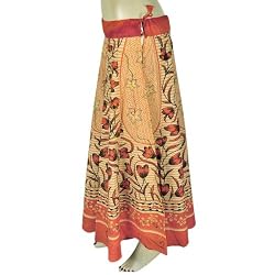 Long Printed Summer Skirts Cotton Dress Size 14