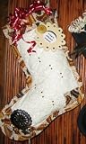 Cowboy Boots on White Quilt with Conchos Christmas Stockings and Gifts and Parties Hanging Stockings of Quilting Cotton Fabric Handcrafted Keepsakes Personalized with Picture Frames