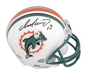 Dan Marino Miami Dolphins Autographed Riddell Mini Helmet - Mounted Memories Certified
