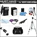 Must Have Accessory Kit For Sony HDR-CX160 High Definition Camcorder Includes Replacement (2300Mah) NP-FV70 Battery + Ac / DC Charger + Deluxe Case + Tripod + 3PC Filter Kit (UV-CPL-FLD) + Mini HDMI Cable + USB 2.0 SD Reader + Much More