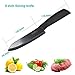 Jeslon Kitchen Knives Set, 5 Peice Ceramic Knives Black Blade 3inch Paring Knife, 4inch Fruit Knife, 5inch Utility Knife, 6inch Chef Knife and One Peeler