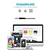 ErgoFit Earbuds in Ear Headphones with Mic Earphones, Ultra Clear Treble, Moving-Coil, Multipurpose Remote, Hands-Free Speakerphone, Volume Control, Siri, for Android, iOS, E128, Black