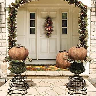9' Harvest Magnolia Garland - Grandin Road