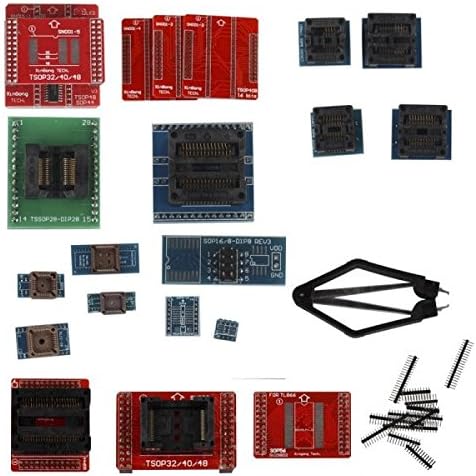 ECU Full Set 21pcs Socket Adapters for Super Mini Pro TL866A/TL866CS EEPROM Programmer Top Quality