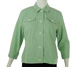 Alfred Dunner Just Checking Lined Jacket