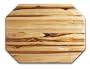 Proteak Teak Cutting Board Octagon 16-by-12-by-1-Inch Edge Grain