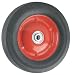 Waxman 4383355 Steel Hub Wheel, Black Tire and Red Rim, 8-Inch by 1.75-Inch Waxman 4383355 Steel Hub Wheel, Black Tire and Red Rim, 8-Inch by 1.75-Inch