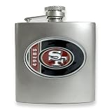 Review Quality Gold  / San Francisco 49ers Stainless Steel Hip Flask