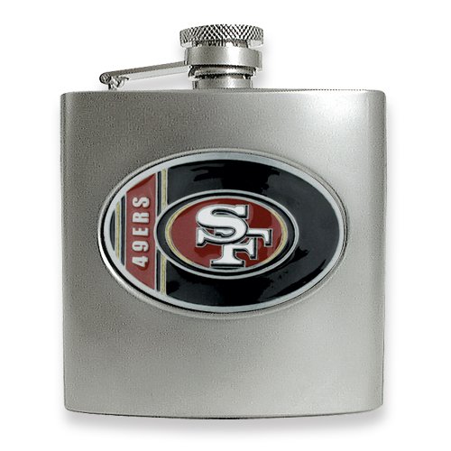 San Francisco 49ers Stainless Steel Hip Flask