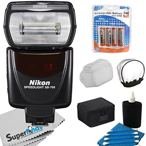Nikon SB-700 AF Speedlight Flash for Nikon Digital SLR DSLR Cameras DSLR (Import Model) + Flash Accessory Kit