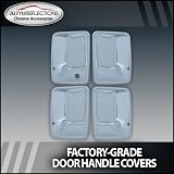 1999-2012 Ford F250 350 Superduty Chrome Door Handle Covers (4dr w o passenger... 