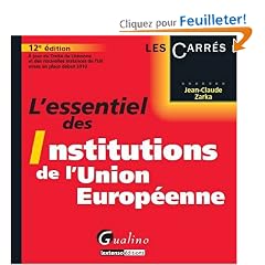 L'essentiel des Institutions de l'Union Europ�enne