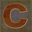 Qwerty "C" Wall Decor - 10x10"