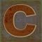 Qwerty "C" Wall Decor - 10x10"