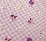 Lambs and Ivy Luv Bugs Sheet, Plum
