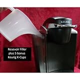 Compact Water Reservoir Filler for Single Serving Coffee Makers Comes with  5  Gloria Jeans Cappuccino Keurig K 