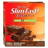 51 744QxRZL. SL160  Slim.Fast! Snack Bars   Double Dutch Chocolate (6 Pack  Reviews