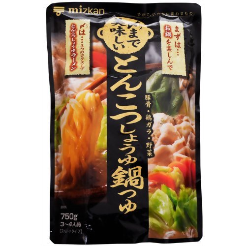 ミツカン シメまで美味しい とんこつしょうゆ鍋つゆストレート 750g