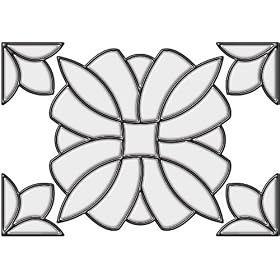 Brewster Stained Glass Essex, 10-1 2-Inch by 7-1 2-Inch, Clear