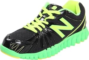 New Balance K2750 NB Groove Running Shoe (Little Kid/Big Kid),Black/Green,11.5 W US Little Kid