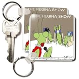 Rich Diesslins Funny General Cartoons - Daytime Talk Shows for Insects - Preying Mantis - Key Chains