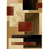 Contemporary Area Rug, uwchg, 4'x5' Berber Oval (Kitchen)