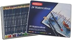 Derwent Watercolor Pencils, 3._.4mm Core, Metal Tin, 24 Count (32883)