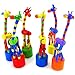 Dreaman Kids Intelligence Toy Dancing Stand Colorful Rocking Giraffe Wooden Toy