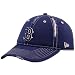 Boston Red Sox Hats : New Era Boston Red Sox Ladies Navy Blue-Pink Contrast Rip Fox Adjustable Hat