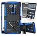 LG G Stylo (LG G4 Stylus LS770) Grenade Combat Case® with Kick Viewing Stand - Blue by ElBolt® with Free HD Screen Protector and Ultra-Sensitive Pocket Clip Stylus Pen