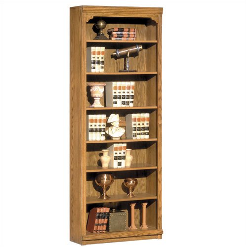 Riverside Furniture 1535 Riverside Classics 84  H Bookcase in Casual Light Oak