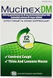 Mucinex DM 12-Hour Expectorant and Cough Supressant Tablets, 20 Count