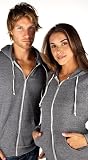 Alternative Apparel The Rocky Zip-Up Eco Fleece Hoodie - Black - XS
