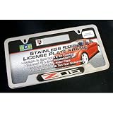 Corvette Z06 Polished Stainless Steel License Frame