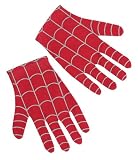 Child Red Spiderman Costume Gloves
