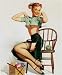 A Spicy Yarn Artist Gil Elvgren Vintage Classic Pin Up Girl Poster Print