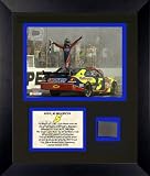 Kyle Busch 2007 Food City 500 Victory Framed 6x8 Photograph with Race Winning Tire Piece