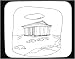 Mouse Pad with black and white, Greece, classical