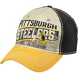 Pittsburgh Steelers Throwback Logo Flex-Fit Slouch Cap