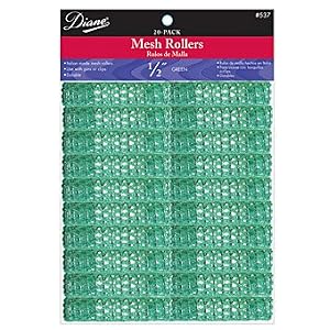Diane Mesh Hair Rollers Green * Size 1/2